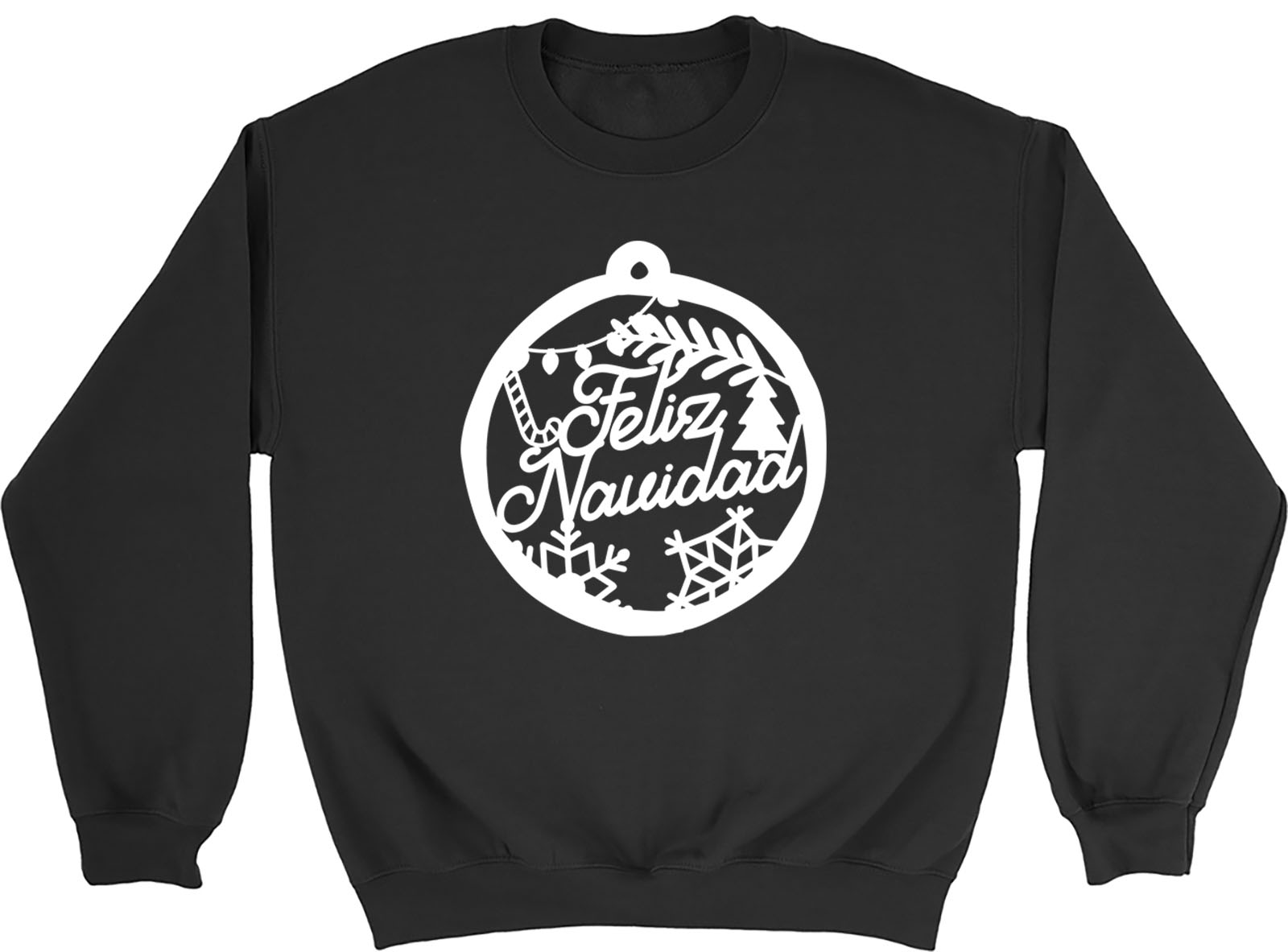 Feliz Navidad In A Christmas Ball Mens Womens Sweatshirt Jumper eBay